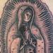 Tattoos - Black dot work Lady of Guadalupe Tattoo - 81100